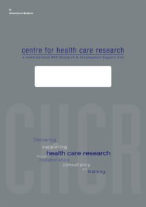 Brighton University Centre for Health Care Research