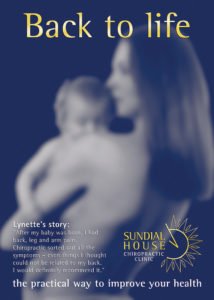 poster campaign for Sundial House Chiropractic Clinic