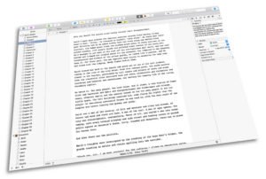 Scrivener work in progress
