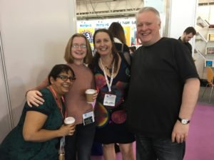 (R-L) Me, Joanna Penn, Pippa DaCosta and AD Starrling