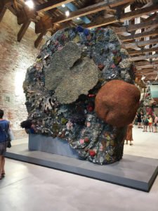 Pieces from Treasures from the Wreck of the Unbelievable by Damien Hirst at the Punta della Dogana, Venice