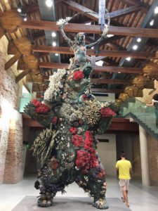 Pieces from Treasures from the Wreck of the Unbelievable by Damien Hirst at the Punta della Dogana, Venice
