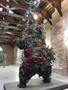 Pieces from Treasures from the Wreck of the Unbelievable by Damien Hirst at the Punta della Dogana, Venice