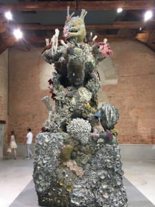 Pieces from Treasures from the Wreck of the Unbelievable by Damien Hirst at the Punta della Dogana, Venice