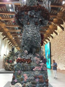 Pieces from Treasures from the Wreck of the Unbelievable by Damien Hirst at the Punta della Dogana, Venice