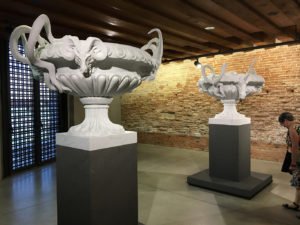 Pieces from Treasures from the Wreck of the Unbelievable by Damien Hirst at the Punta della Dogana, Venice