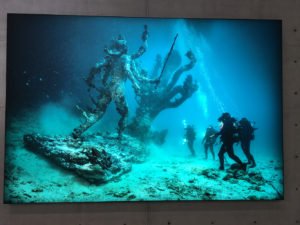 Pieces from Treasures from the Wreck of the Unbelievable by Damien Hirst at the Punta della Dogana, Venice
