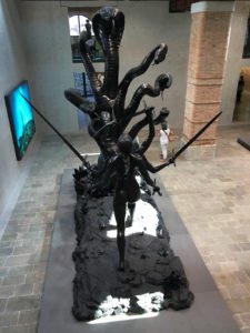 Pieces from Treasures from the Wreck of the Unbelievable by Damien Hirst at the Punta della Dogana, Venice