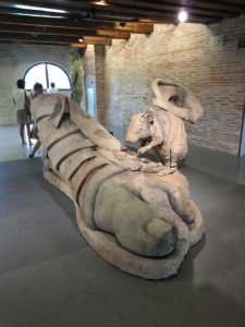 Pieces from Treasures from the Wreck of the Unbelievable by Damien Hirst at the Punta della Dogana, Venice