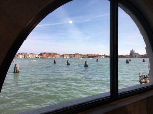 View from Treasures from the Wreck of the Unbelievable by Damien Hirst at the Punta della Dogana, Venice