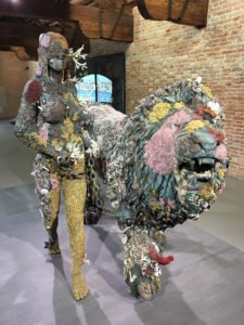 Pieces from Treasures from the Wreck of the Unbelievable by Damien Hirst at the Punta della Dogana, Venice