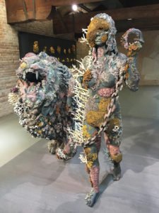 Pieces from Treasures from the Wreck of the Unbelievable by Damien Hirst at the Punta della Dogana, Venice