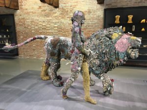 Pieces from Treasures from the Wreck of the Unbelievable by Damien Hirst at the Punta della Dogana, Venice