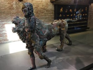 Pieces from Treasures from the Wreck of the Unbelievable by Damien Hirst at the Punta della Dogana, Venice