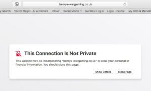 The dreaded error message