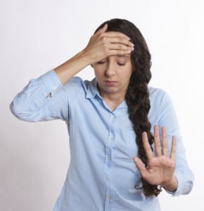 Stressed woman